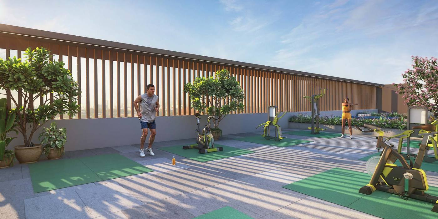 Open air gym at Pratham Dwarka